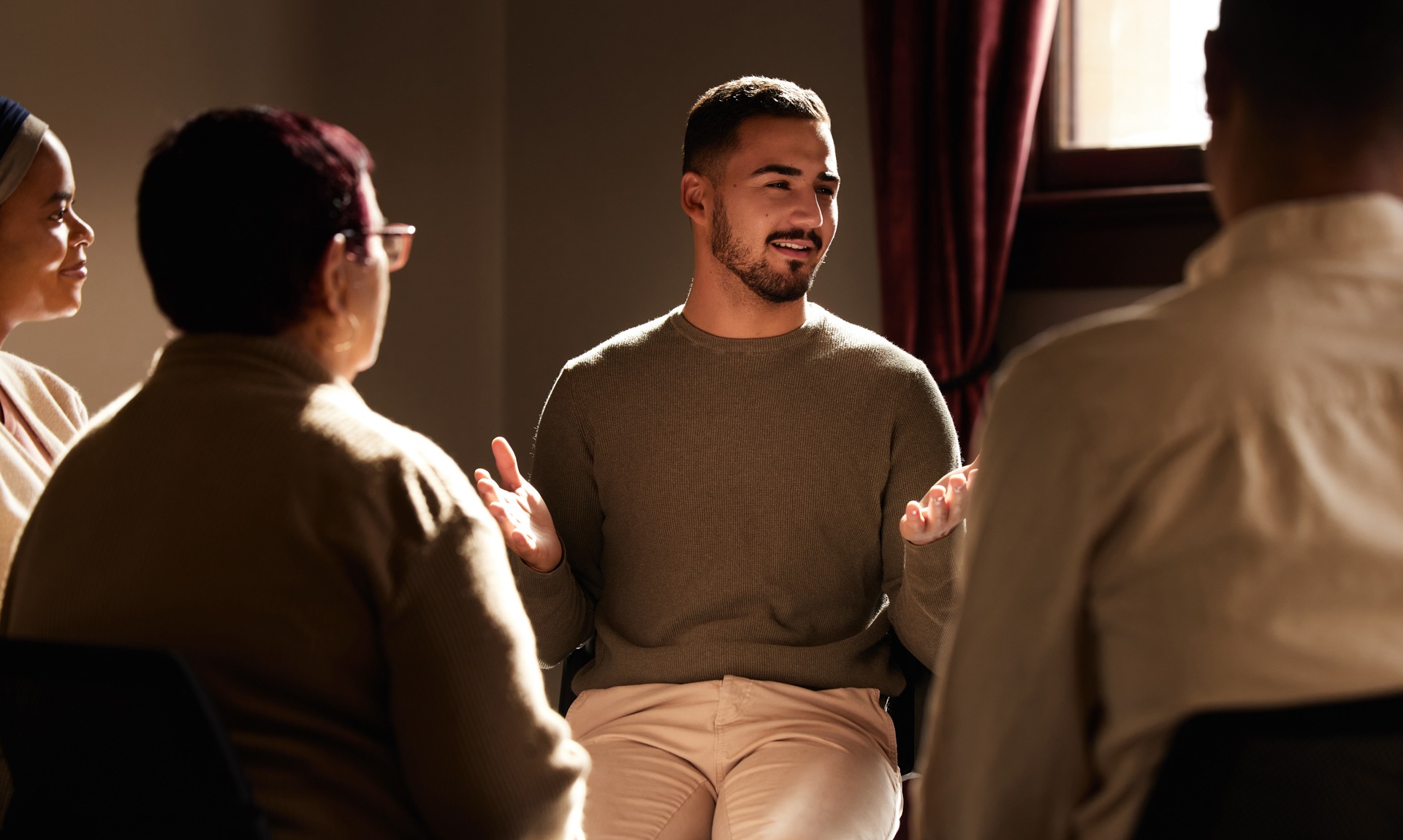 therapy-for-anxiety-and-addiction Group therapy as part of an anxiety and addiction treatment program